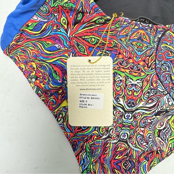 NWT BLUMOSS ZENANA HALTER MAILLOT ONE-PIECE SWIMSUIT - Picture 15 of 15